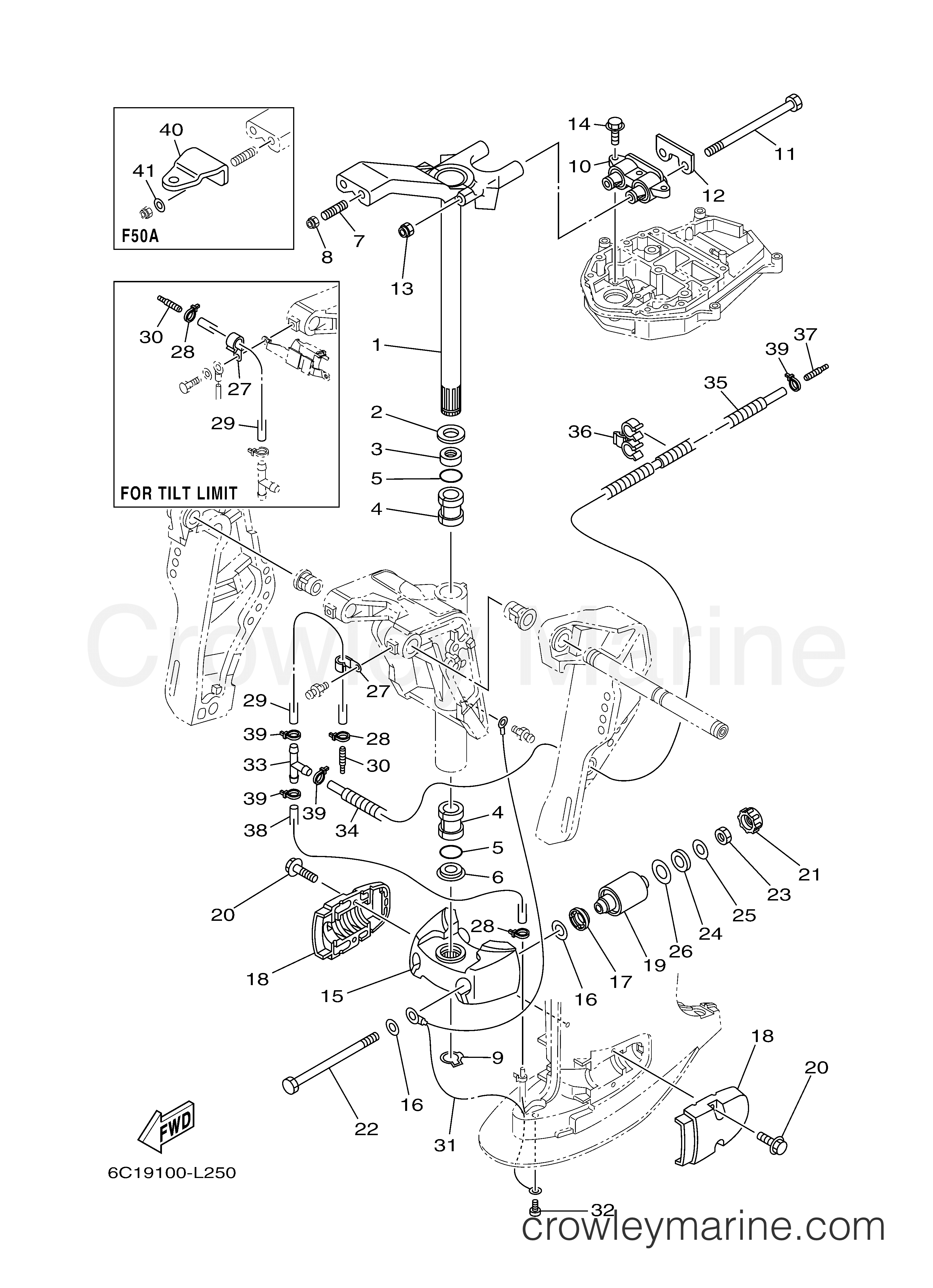 Yamaha Motors F50LHA - BRACKET 2