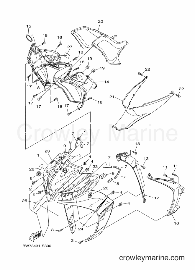 2017 Scooter T115FS-5 - T115FS-5 (BW73) [010] - LEG SHIELD