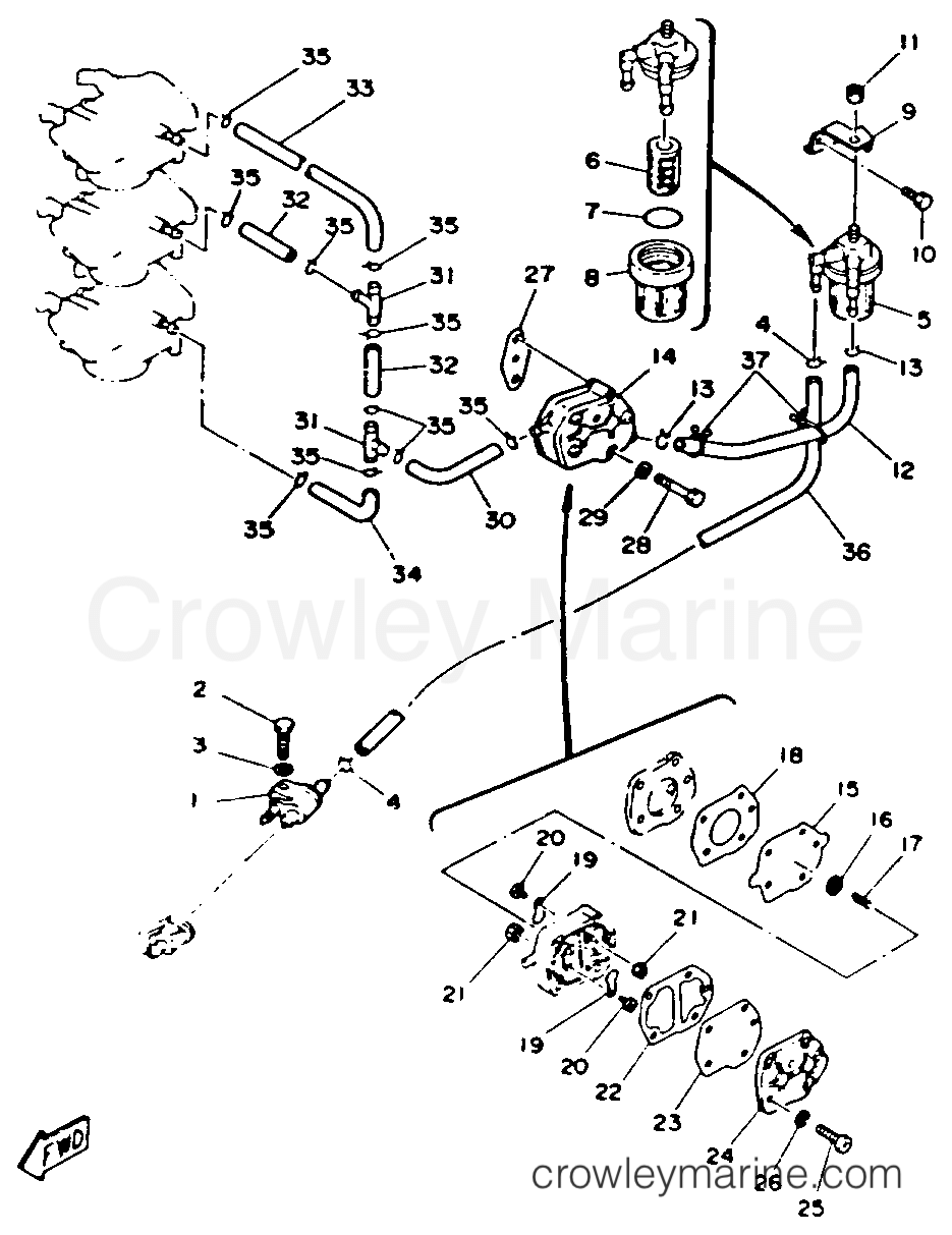 Yamaha Motors 40ELRR - FUEL SYSTEM