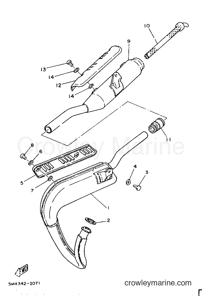 1986 Scooter DT50 - DT50 (29H) [999] - EXHAUST