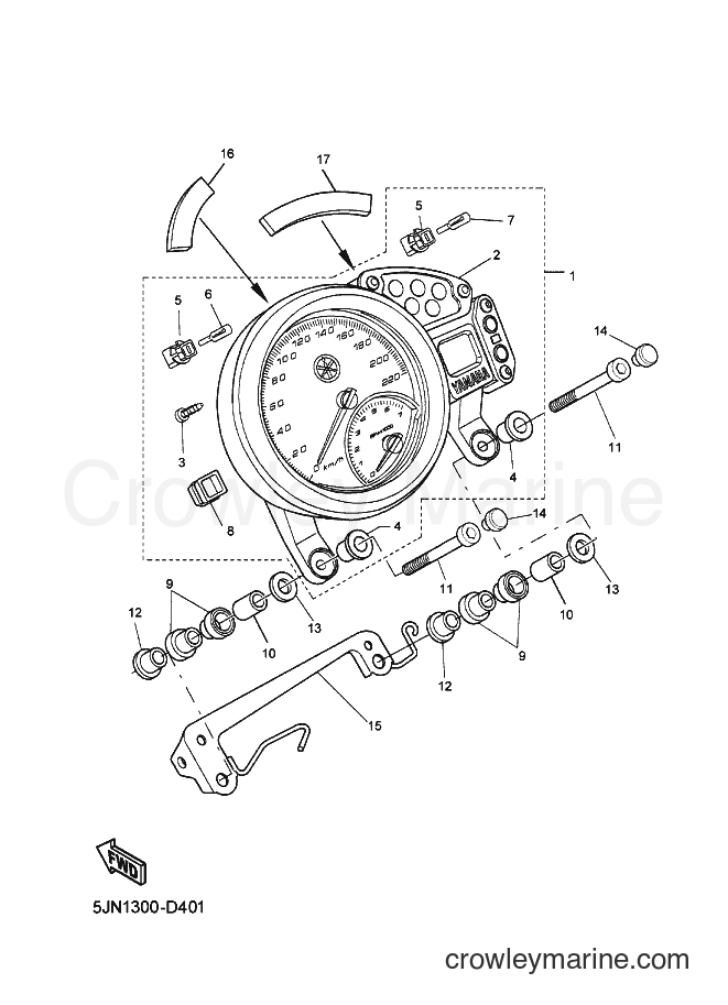 2005 Street Bike BT1100 - BT1100 (5JN4) [010] - METER