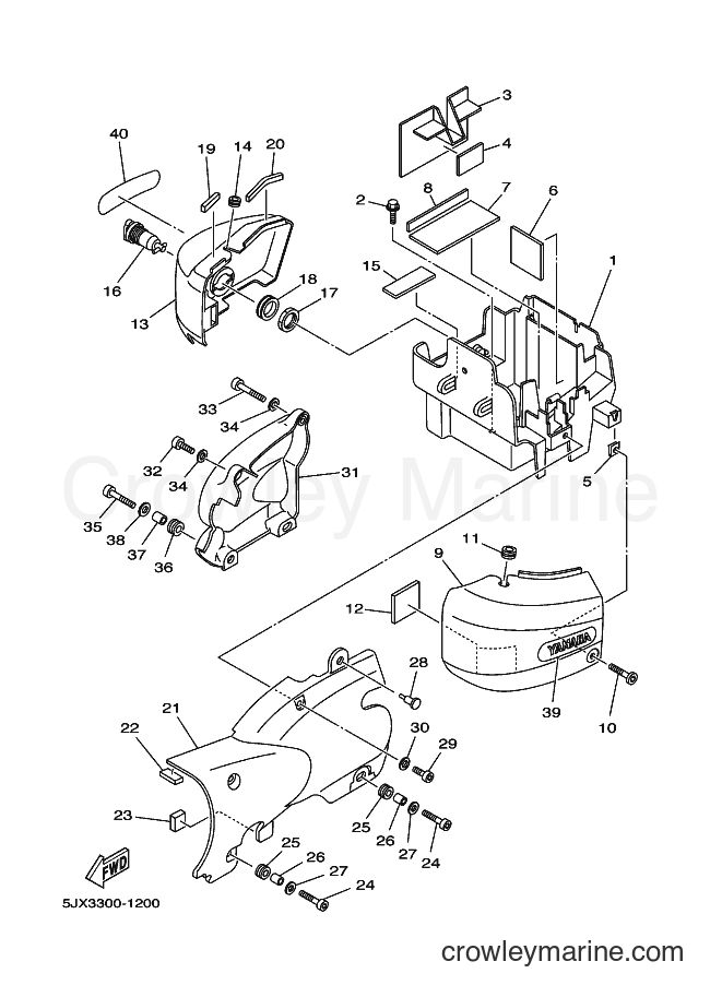 Yamaha Motors XVS125 (5JX4) [010] - SIDE COVER
