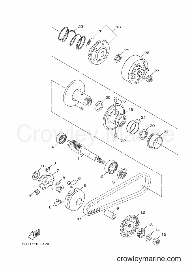 Yamaha Motors XC50 (1TS6) [010] - CLUTCH