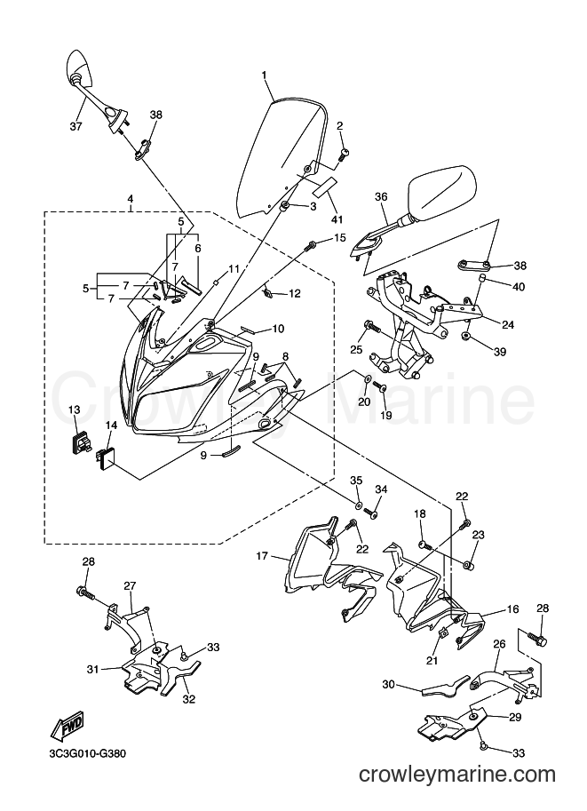 Yamaha Motors FZ1-S (2DV2) [010] - COWLING 1