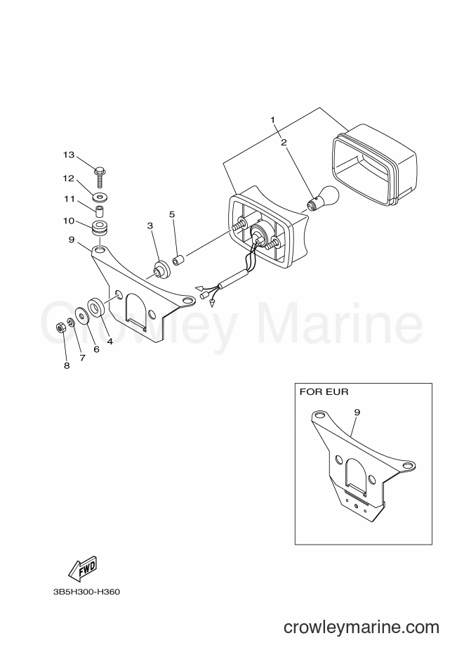 2011 ATV YFZ350 - YFZ350 (3B5M) [010] - TAILLIGHT
