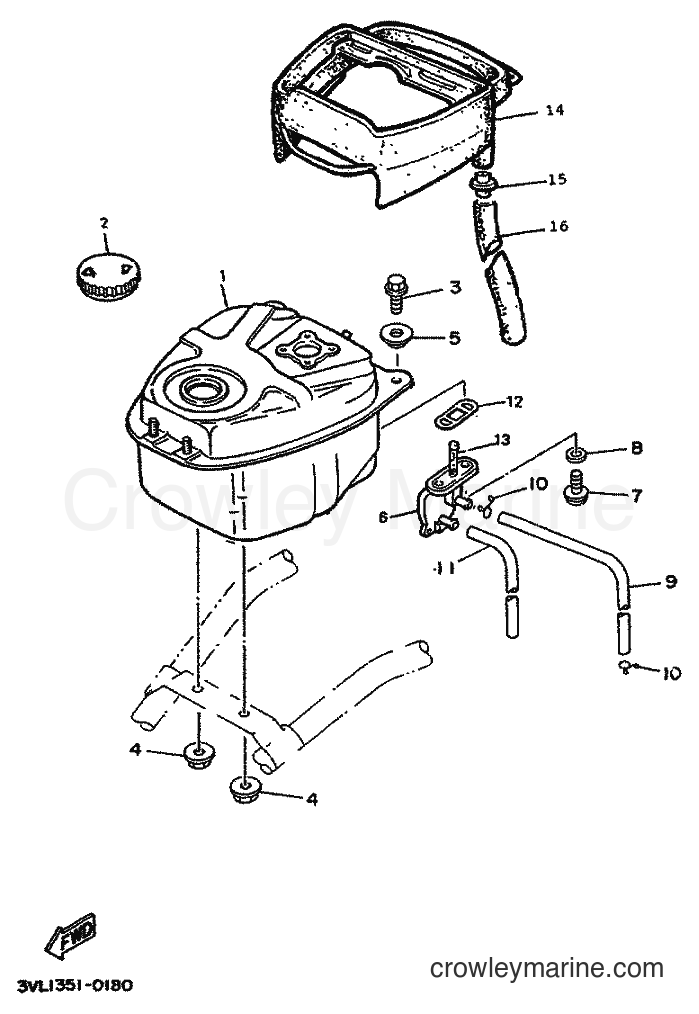 1998 Scooter CW50 - CW50 (4VVF) [010] - FUEL TANK