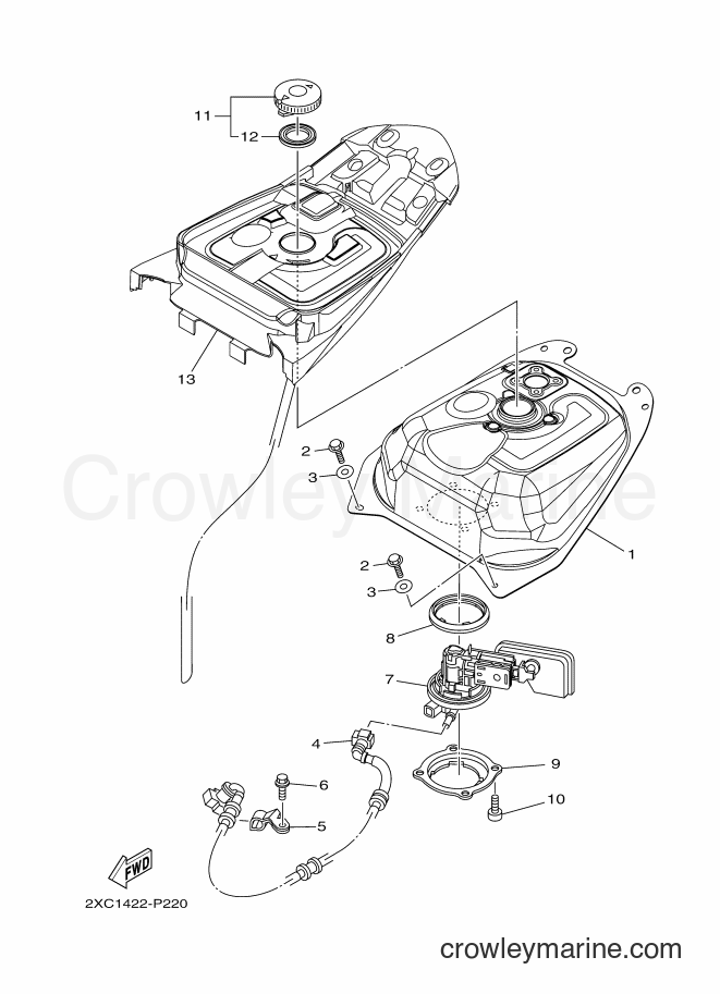 2015 Scooter AT125FC - AT125FC (2XC2) [010] - FUEL TANK