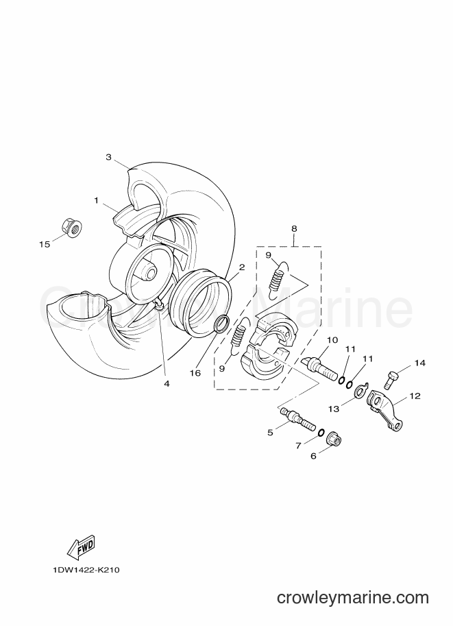 2012 Scooter XC100N - XC100N (1DW2) [010] - REAR WHEEL