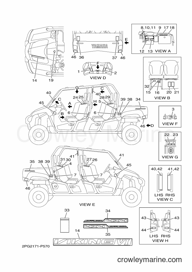 Yamaha Motors YXC700 (2PG2) [010] - EMBLEM & LABEL 1