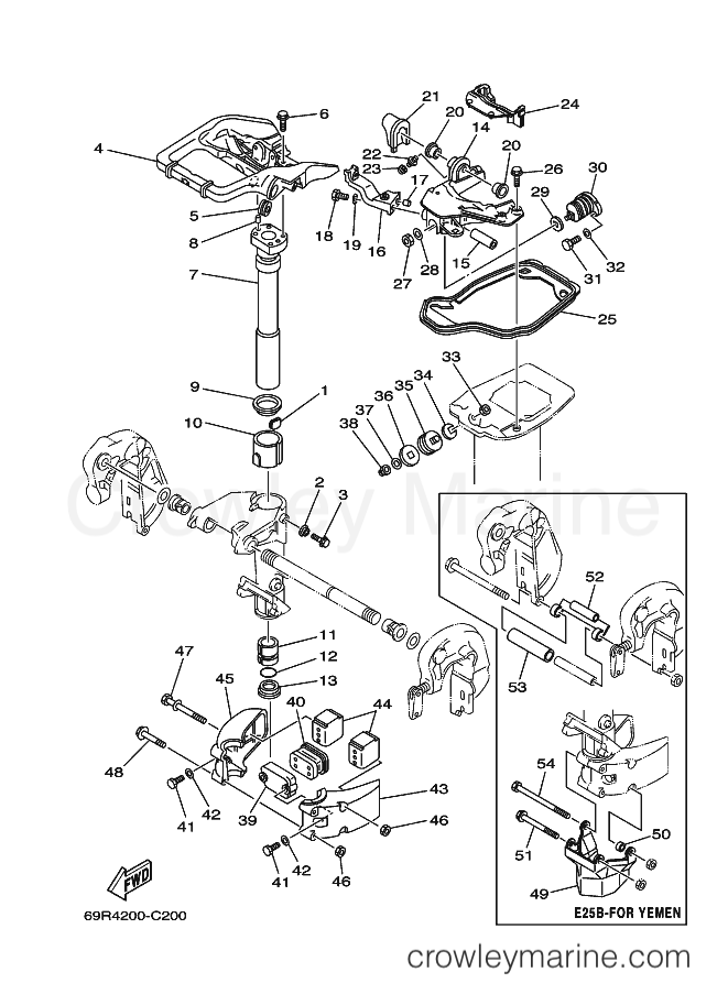 Yamaha Motors 30HMHS (69S7) [020] - BRACKET 2