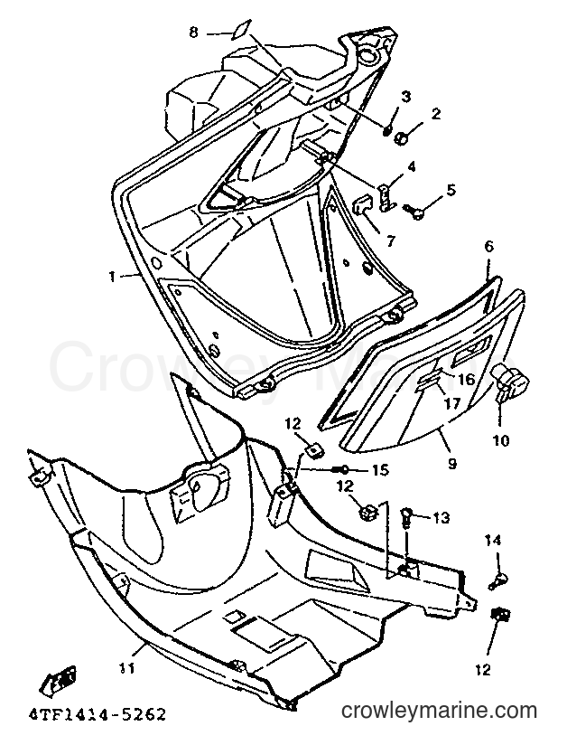 1999 Scooter XC125TR - XC125TR (4THH) [010] - LEG SHIELD