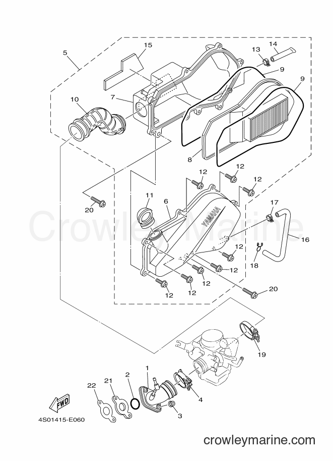 Yamaha Motors XC100E (1RS2) [010] - INTAKE
