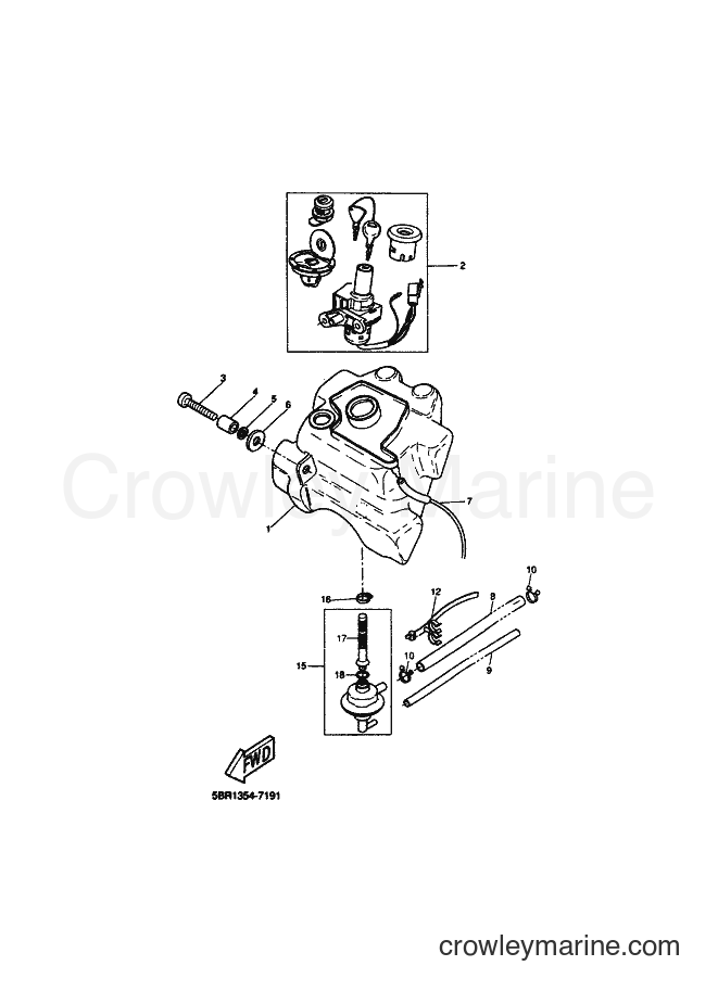 2000 Scooter YQ50 - YQ50 (5KF5) [010] - FUEL TANK