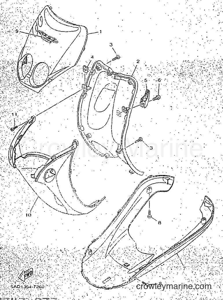 Yamaha Motors YN50 (5AD6) [010] - LEG SHIELD