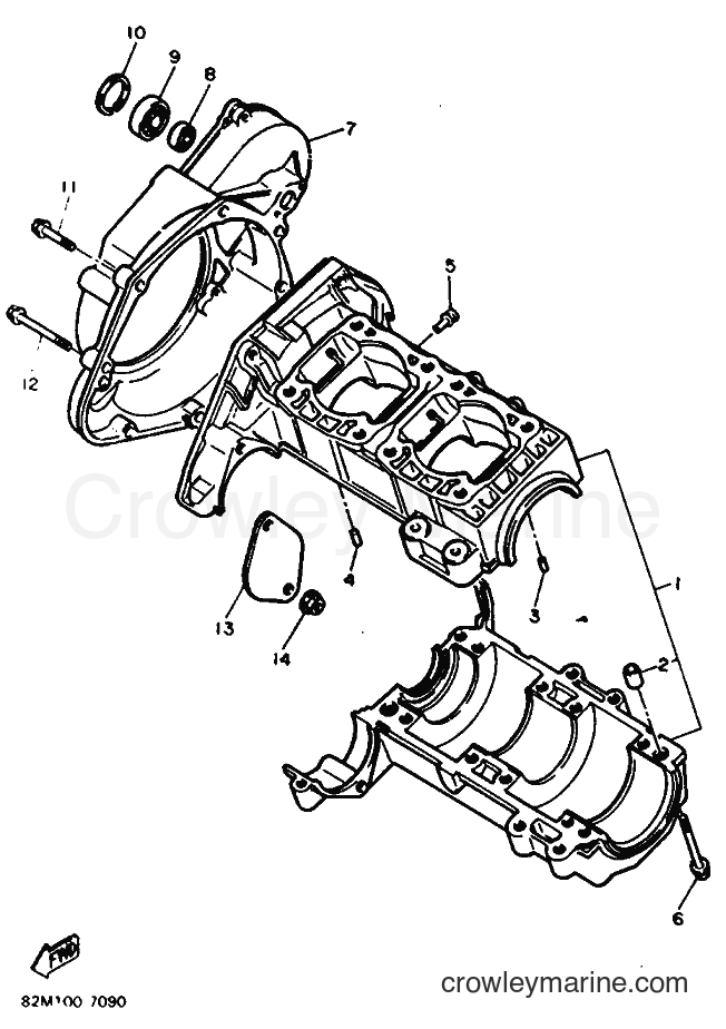 Yamaha Motors EX570 (82M) [999] - CRANKCASE