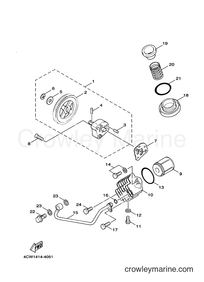 2000 Scooter XC125A - XC125A (5MJ1) [010] - OIL PUMP