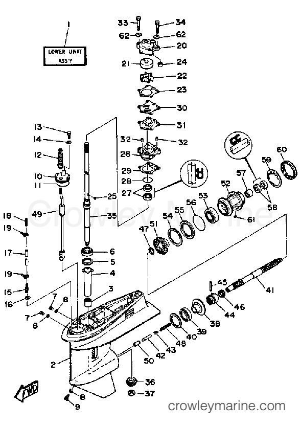Yamaha Motors PRO50LF - LOWER DRIVE 1