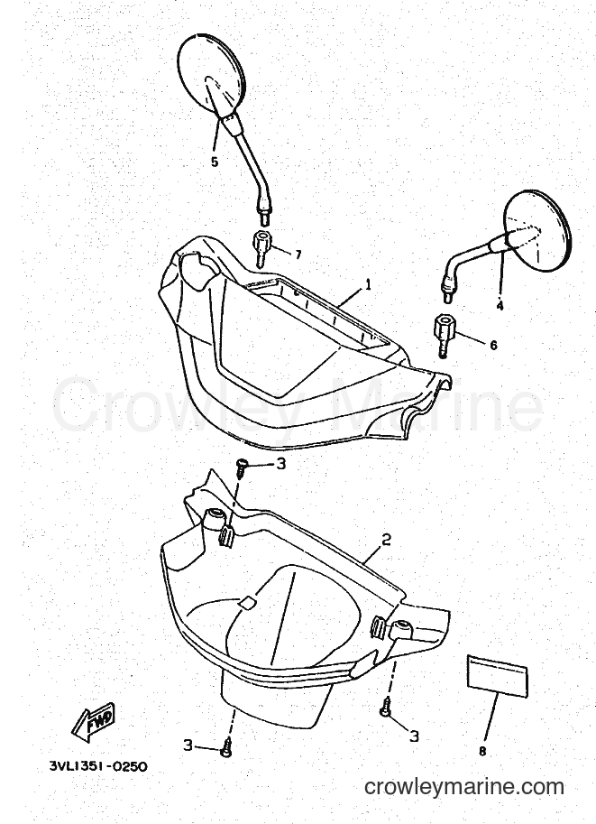 1995 Scooter CW50R - CW50R (4RU2) [010] - COWLING 1