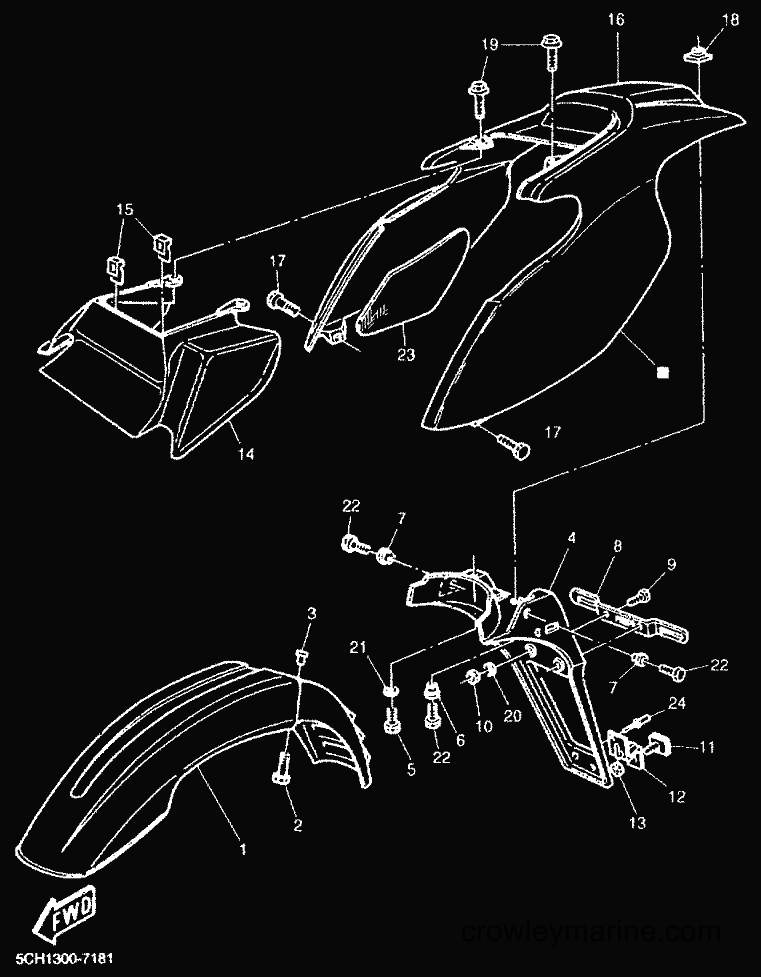 2000 Dirt Bike TT600R - TT600R (5CH3) [010] - FENDER