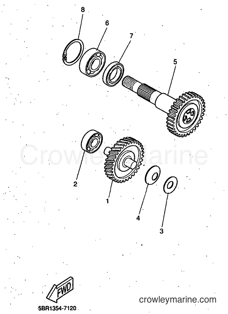 1998 Scooter YQ50 - YQ50 (5DP2) [999] - TRANSMISSION