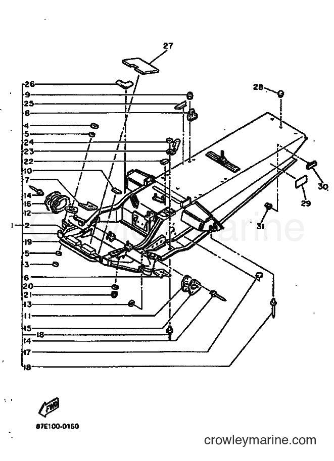 Yamaha Motors CS340EP (87E1) [010] - FRAME