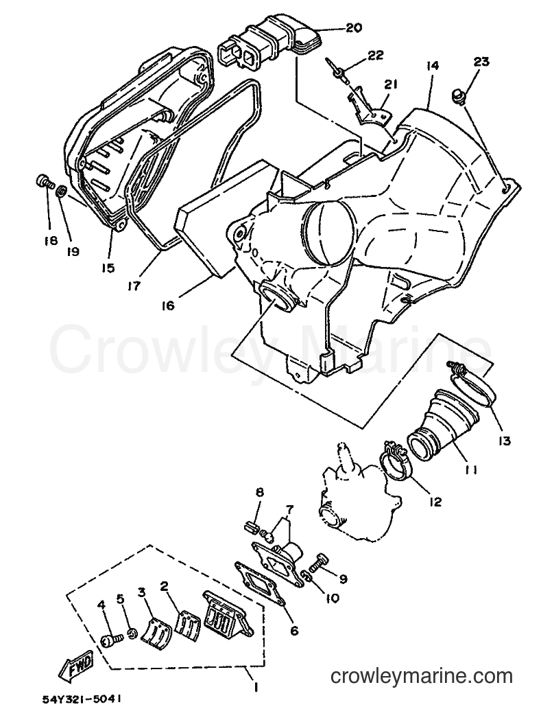 1987 Scooter DT50MX - DT50MX (2UN) [99A] - INTAKE