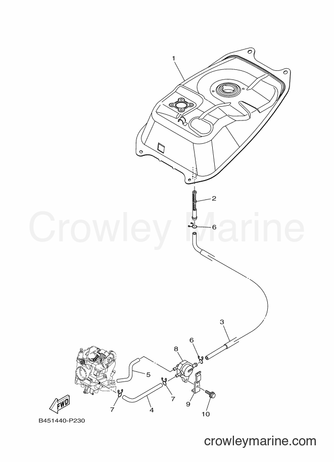 2016 Scooter T115C-5 - T115C-5 (BP41) [010] - FUEL TANK