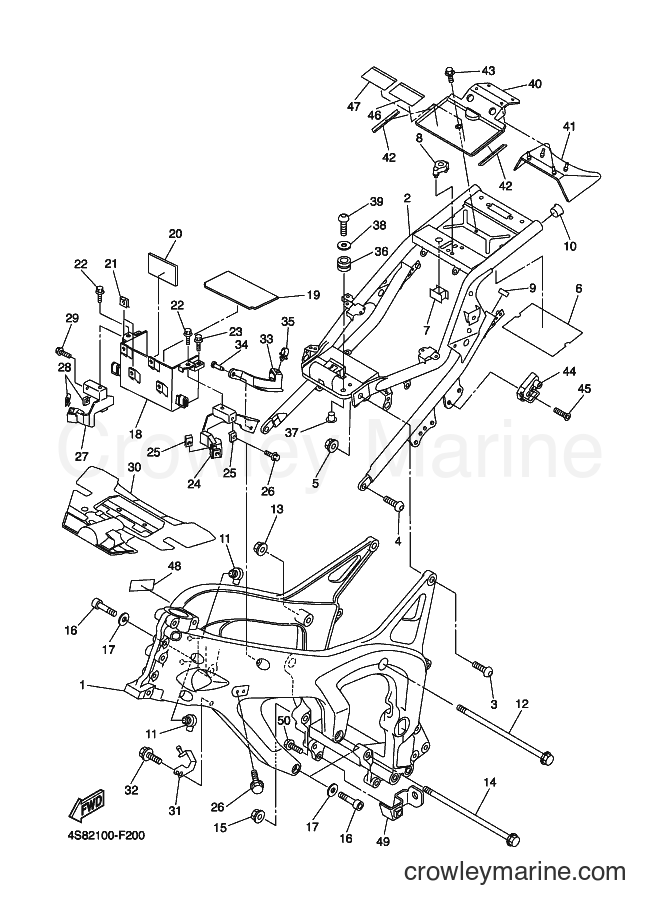 2007 Street Bike FZ6SW - FZ6SW (4S84) [010] - FRAME