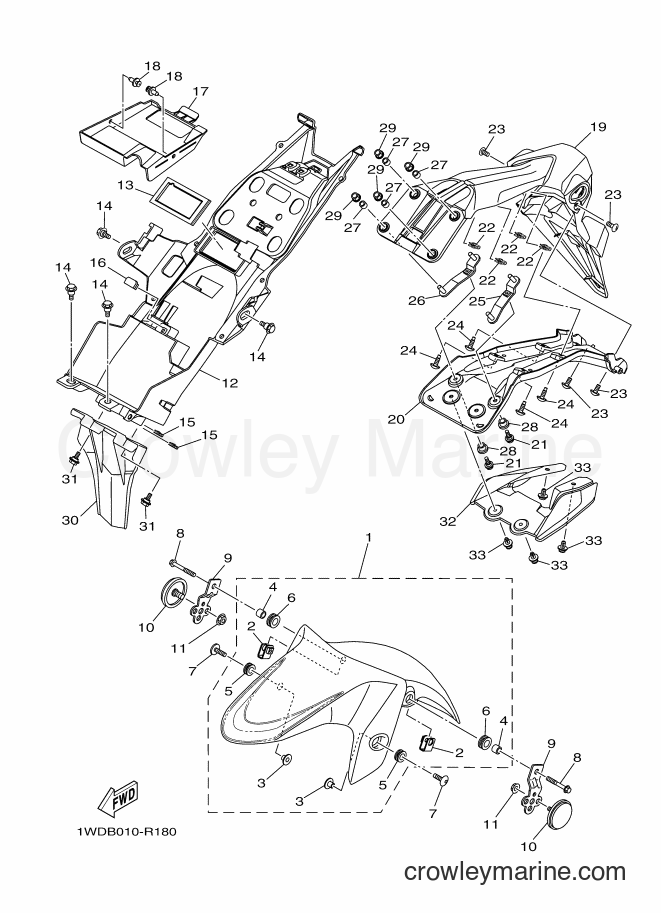 2016 Sport Bike YZF-R25 - YZF-R25 (1WDB) [010] - FENDER