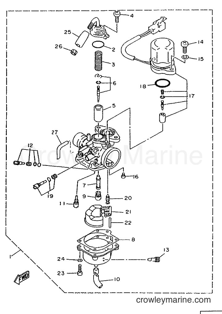 1995 Scooter YA50F - YA50F (4SN1) [999] - CARBURETOR