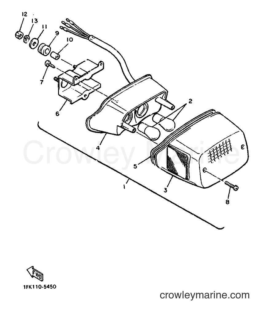 1992 Cruiser VMX1200 - VMX1200 (2EN) [999] - TAILLIGHT