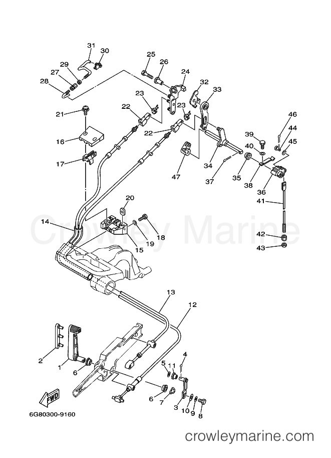 Yamaha Motors FT9.9A (6G8) [110] - CONTROL