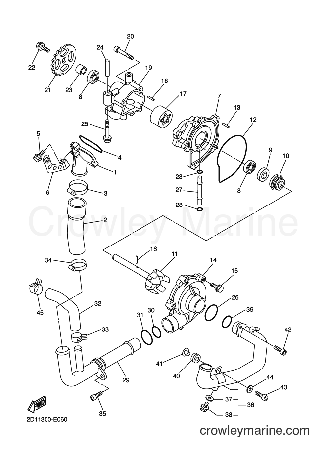2007 Street Bike FZ1-S - FZ1-S (3C3A) [030] - WATER PUMP