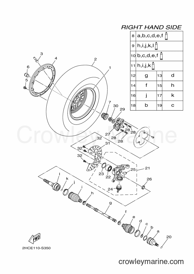 Yamaha Motors YXZ1000ETS (B577) [010] - FRONT WHEEL 2
