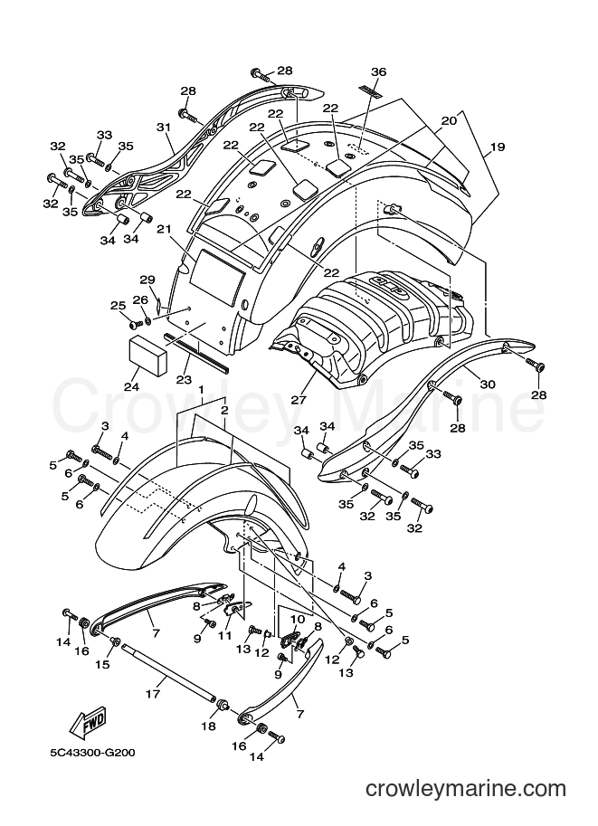 Yamaha Motors XV1900A (5C43) [010] - FENDER
