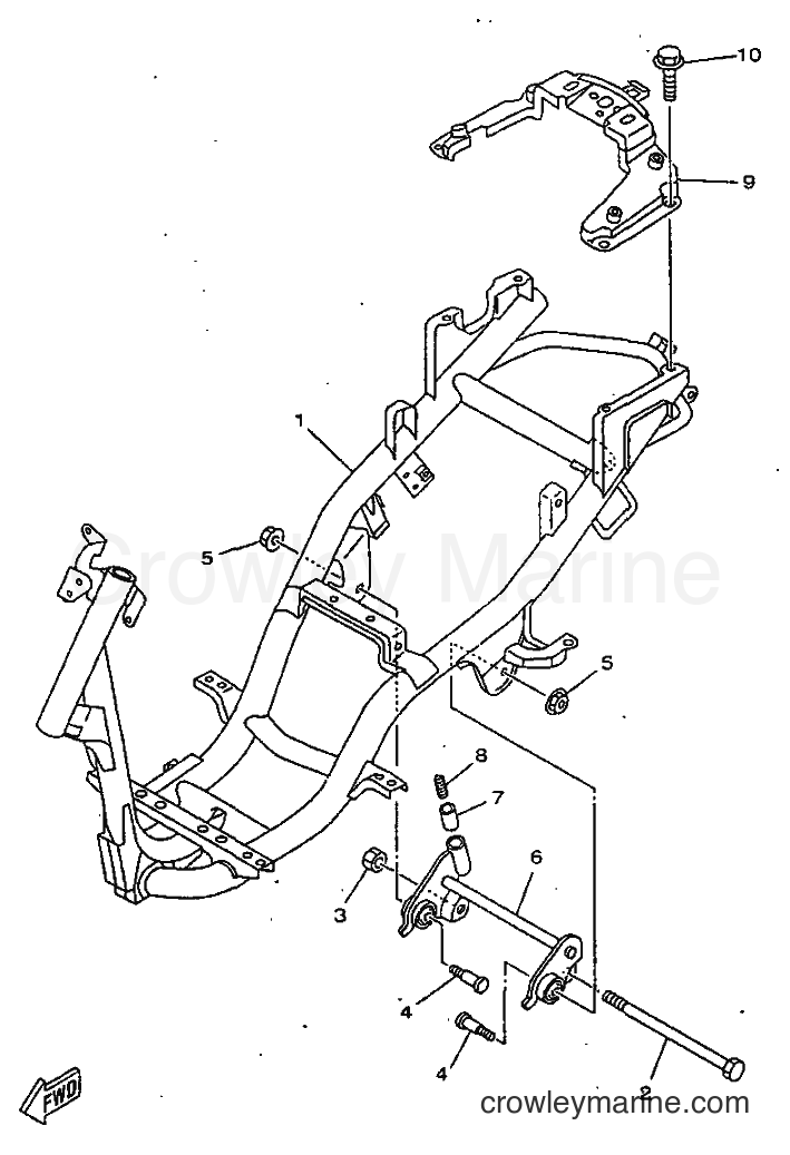 1997 Scooter YN50 - YN50 (5BV1) [999] - FRAME