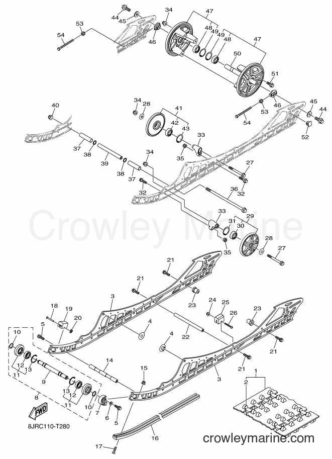 2018 Snowmobile SRV10XS - SRV10XS (8JRD) [010] - TRACK SUSPENSION 1