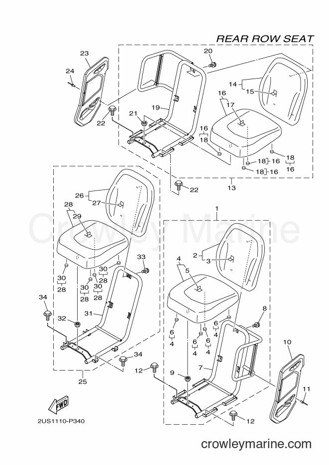 Yamaha Motors YXC700E (B85E) [010] - SEAT 3