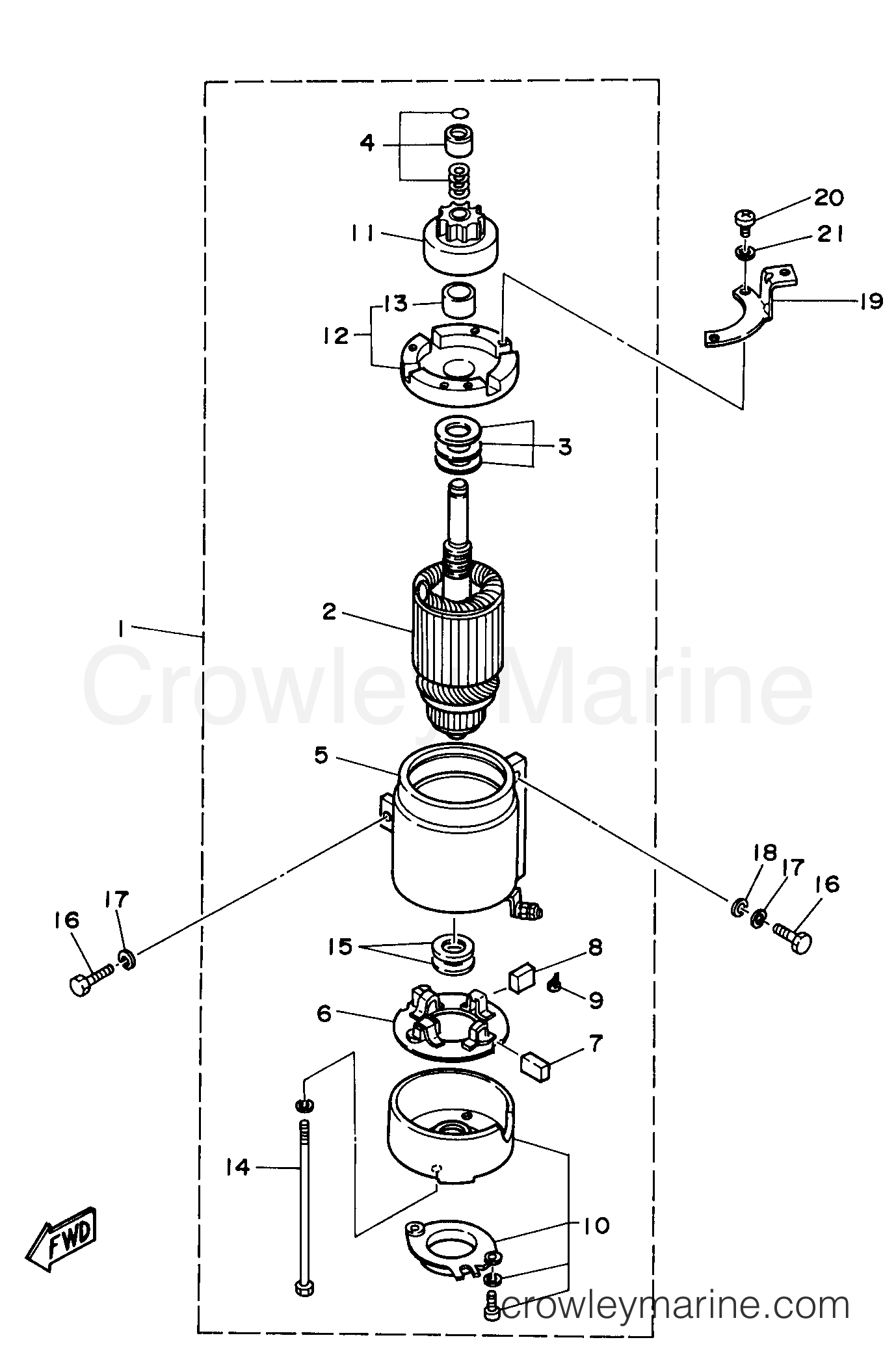 Yamaha Motors C75TLRX - STARTING MOTOR