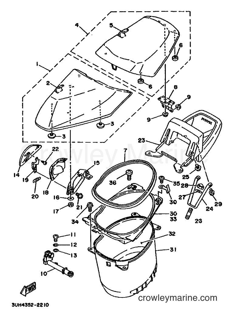 1992 Scooter XC150LC - XC150LC (3UH4) [999] - SEAT & CARRIER