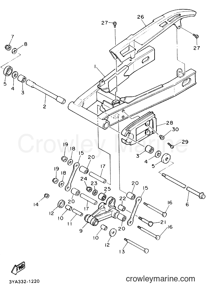 Yamaha Motors FJ1200A (4BS4) [999] - REAR ARM