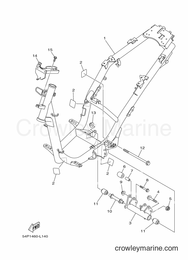 Yamaha Motors AL115FC (54PA) [010] - FRAME