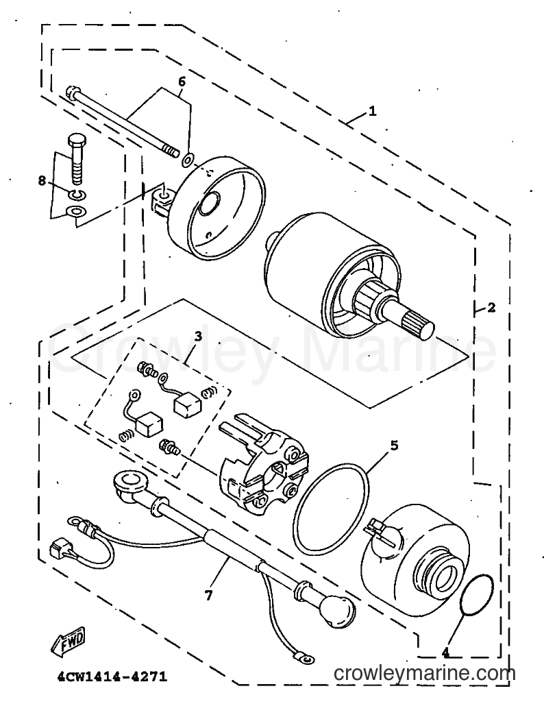 1998 Scooter XC125T - XC125T (4KY7) [010] - STARTING MOTOR