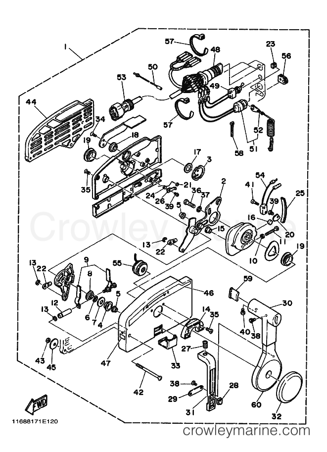 Yamaha Motors 85AE (6880) [010] - REMOTE CONTROL ASSY