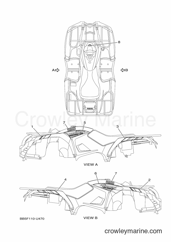 Yamaha Motors YFM450FWBD (BB5H) [010] - GRAPHICS