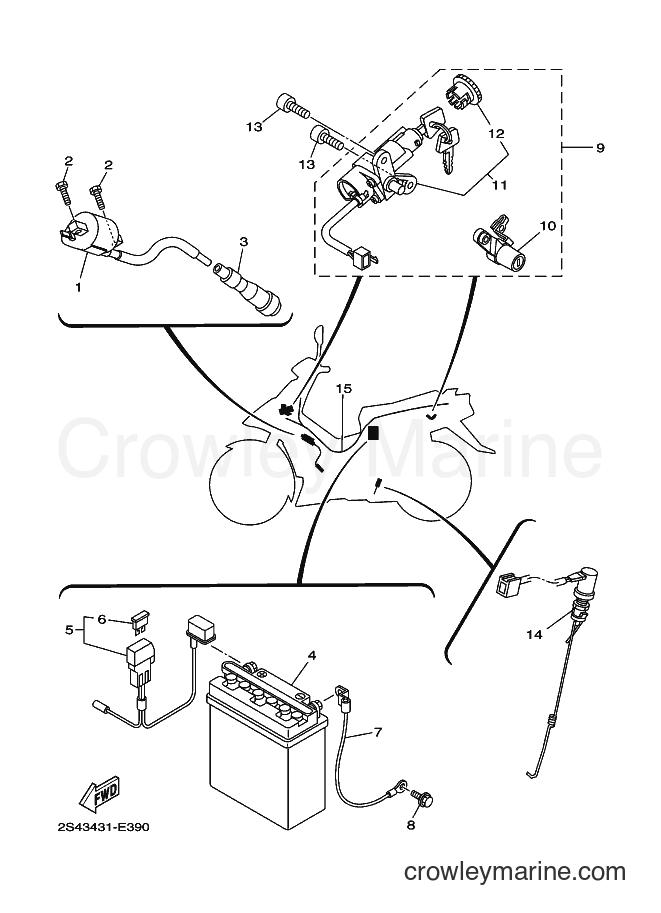 2006 Scooter LA-135DCL - LA-135DCL (2S43) [010] - ELECTRICAL 1