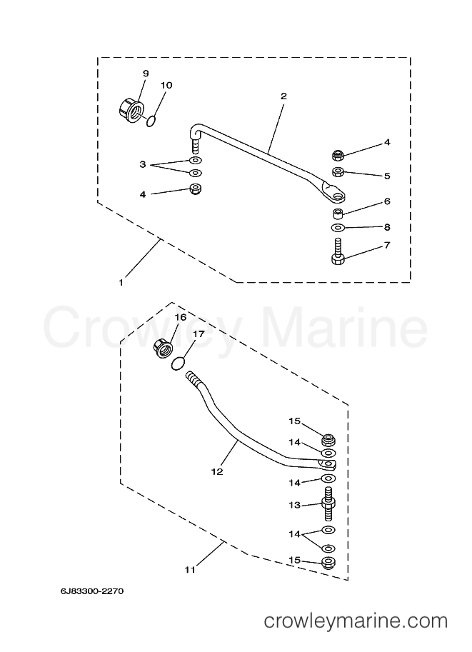 Yamaha Motors 30DEOL (6J86) [110] - STEERING GUIDE