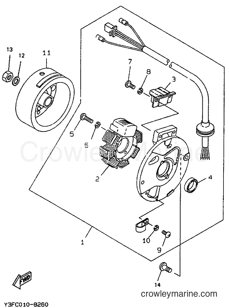 Yamaha Motors CW50 (4CA3) [999] - GENERATOR