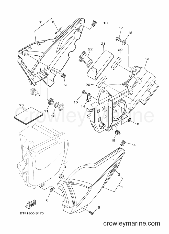 Yamaha Motors YS125-5C (BT41) [010] - SIDE COVER