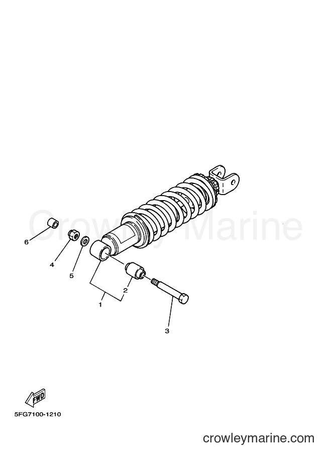 Yamaha Motors TT-R225 (5FGF) [010] - REAR SUSPENSION